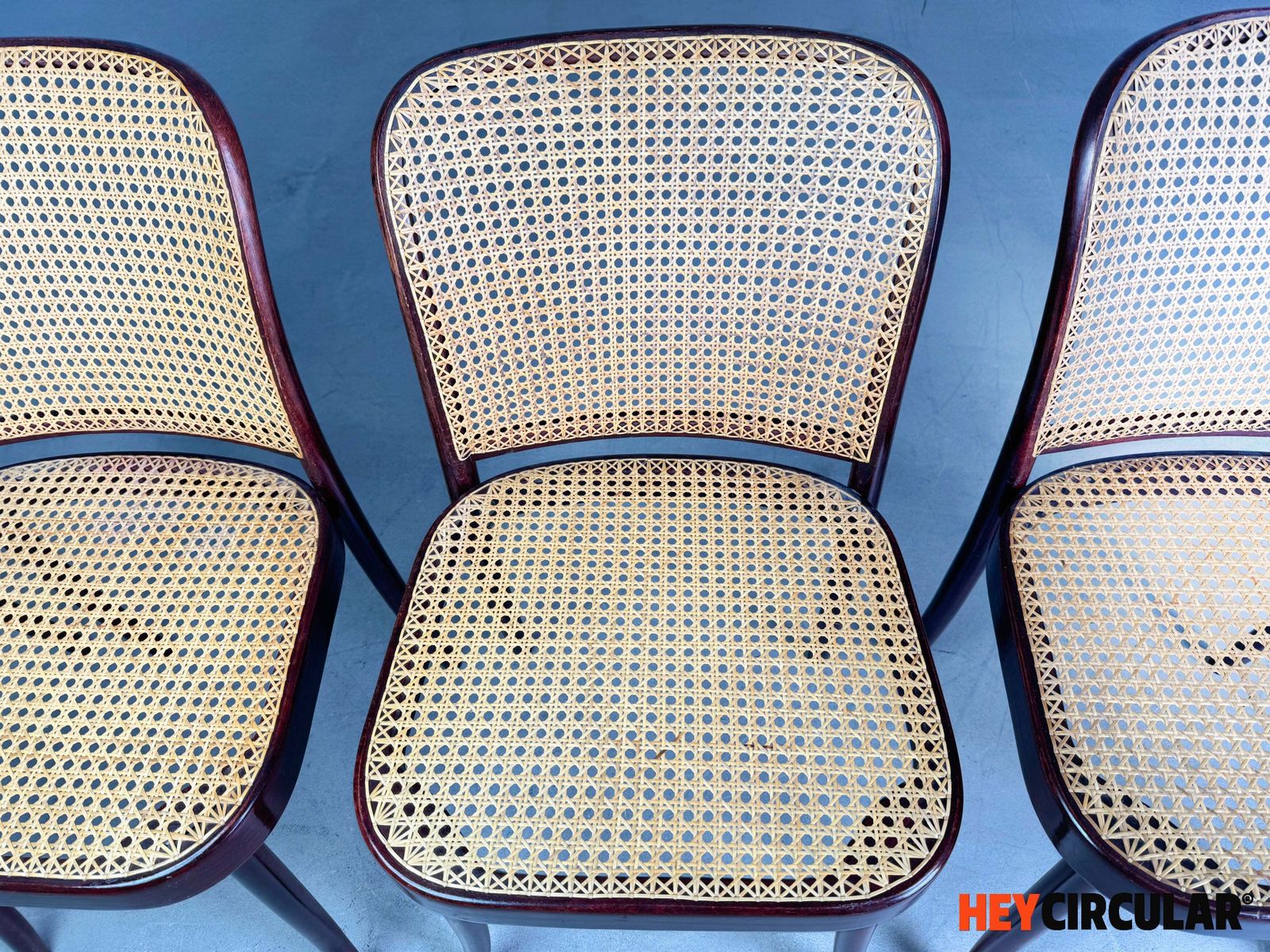 1750.0 Set Of 4 Mid Century Chairs Thonet Model 811 Josef Hoffmann photo