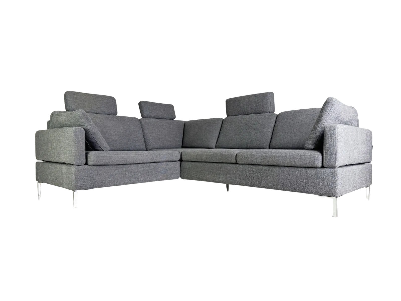 Hoekbank Brühl Alba Design Sofa met Chaise Longue Grijs