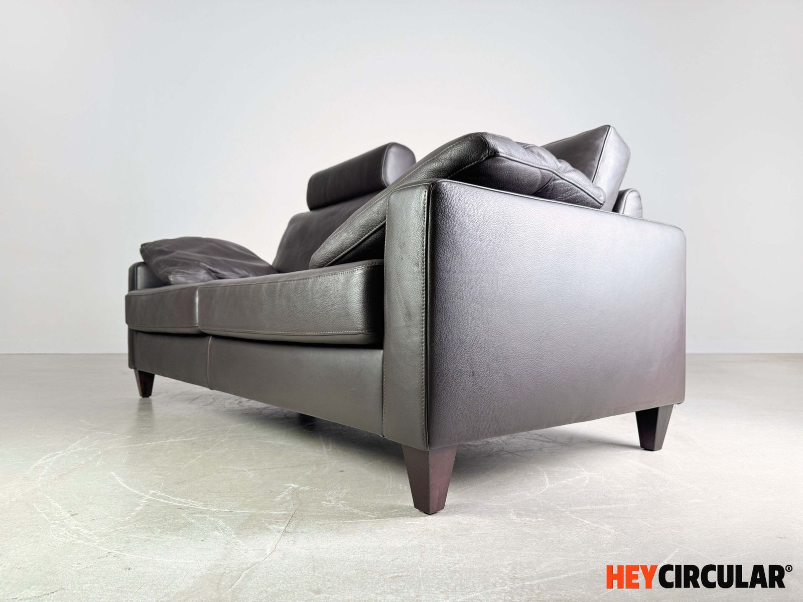 2-zits Ewald Schillig bank – leer – Concept Plus photo Meubels