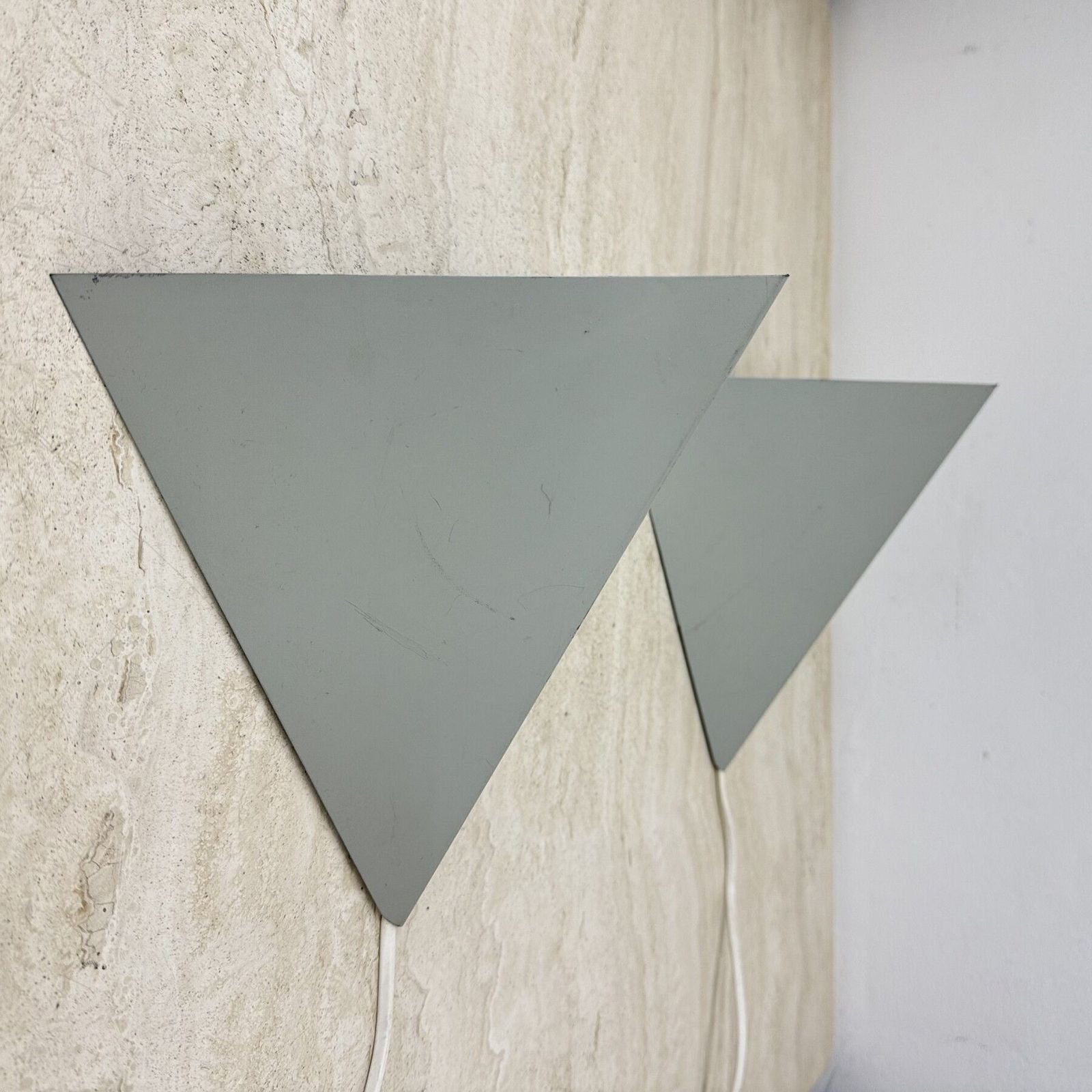 photo vinterior A Set Of J.Hoogervorst For Anvia Almelo Vintage Dutch Metal Wall Lamp 1960s