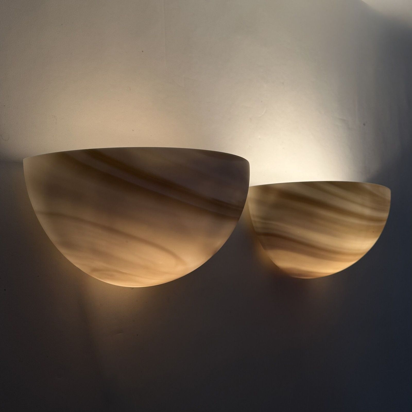 Set Of 2 Large Peil & Puzzler Carrara Wall Lamps Sconce , 1970s photo buy