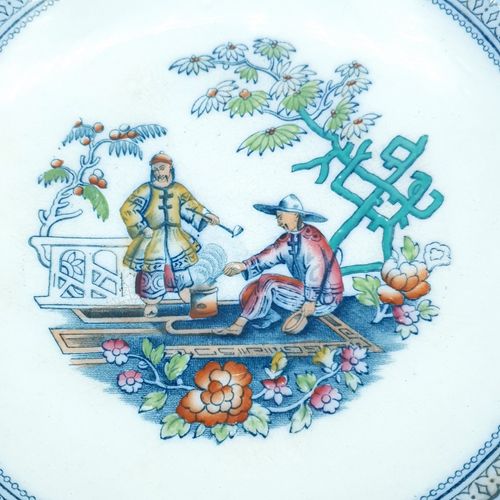 Antique Cakestand H.B & Co. Pekin Pattern Pedistal Chinese Design Hulme & Berkin photo for sale