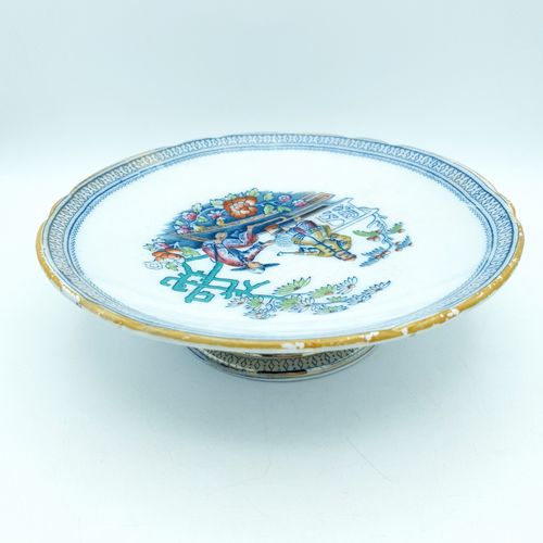 photo for sale Antique Cakestand H.B & Co. Pekin Pattern Pedistal Chinese Design Hulme & Berkin