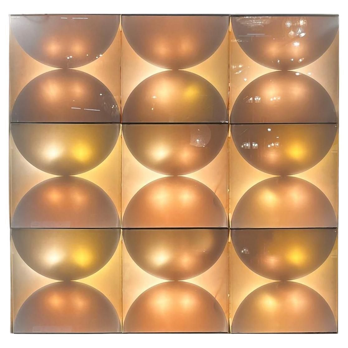 Bobo Piccoli Wall Light For Fontana Arte, Nine Wall Lamps White