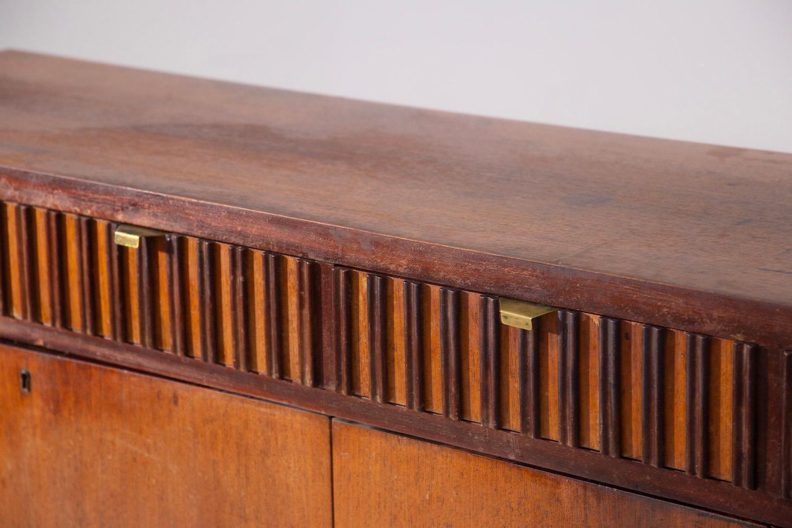 Italian Sideboard By Studio B.B.P.R. Branded, With Brass Handles photo Furniture