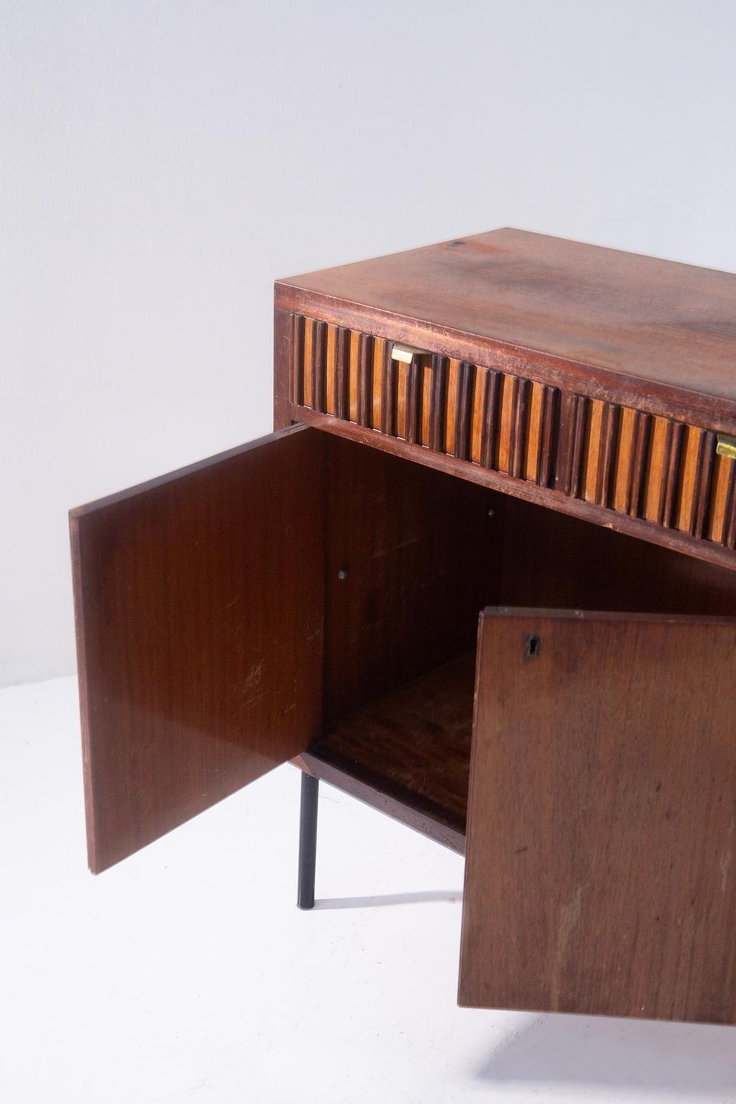 Italian Sideboard By Studio B.B.P.R. Branded, With Brass Handles photo vinterior