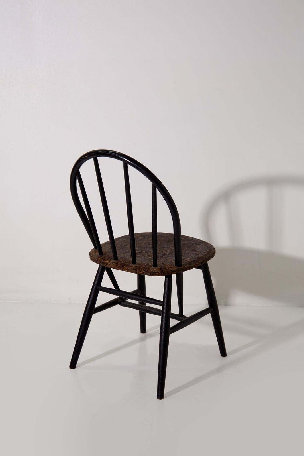 Set Of Six Wood And Cork Chairs photo 2265.0