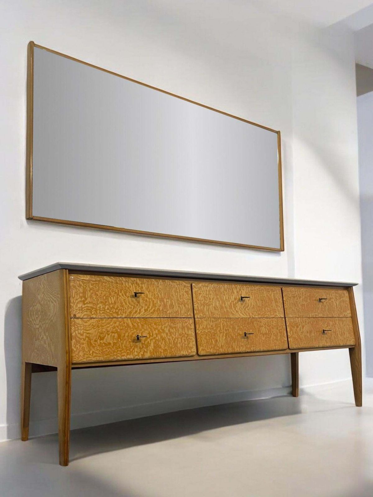 Italian Mid Century Sideboard Or Chest Of Drawers Designed By Giò Ponti, 1950s photo 6000.0
