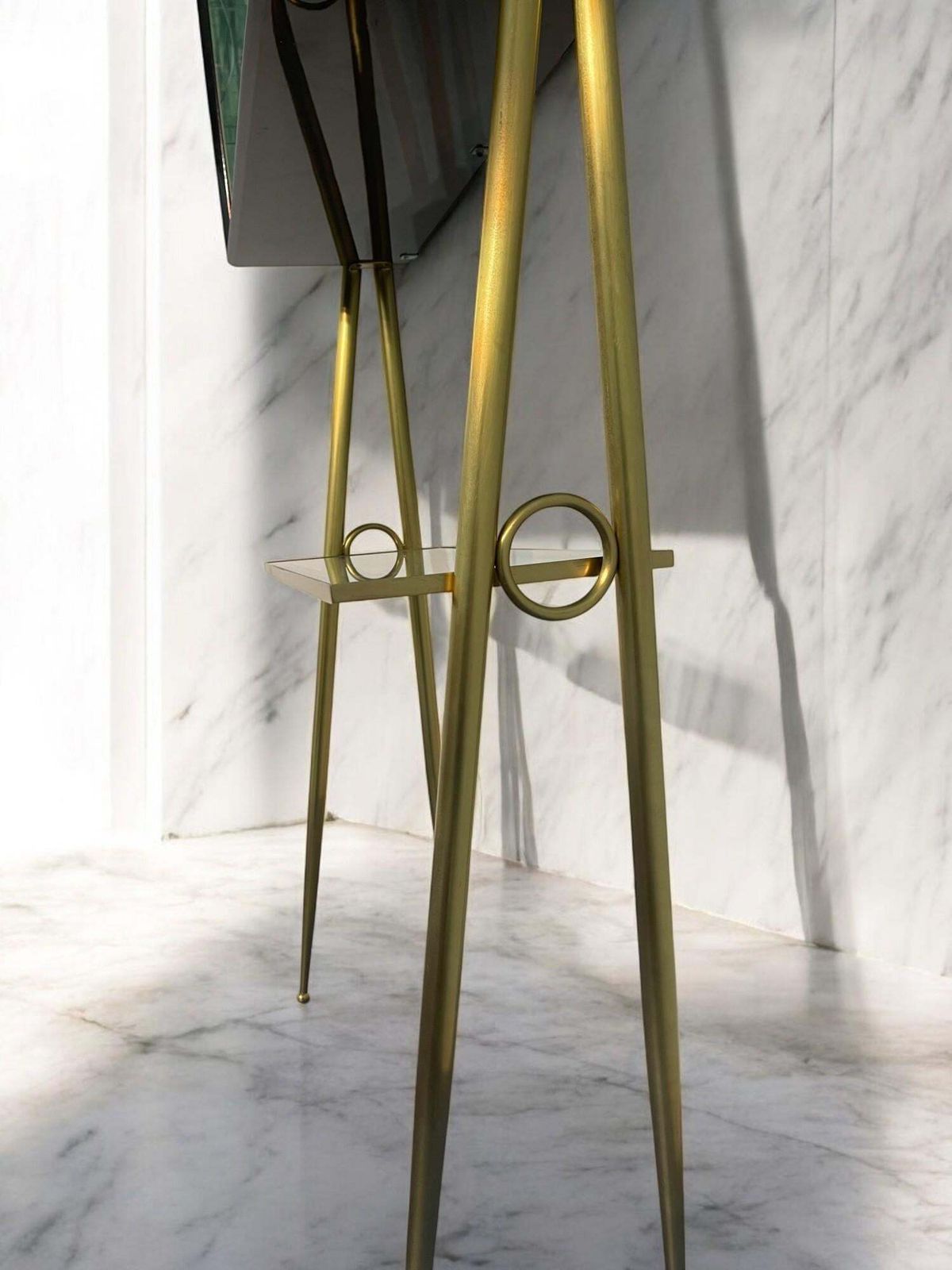 10633.0 Italian Mid Century Cocktail Bar Set With Cabinet Gio Ponti Design Style, 1950s photo
