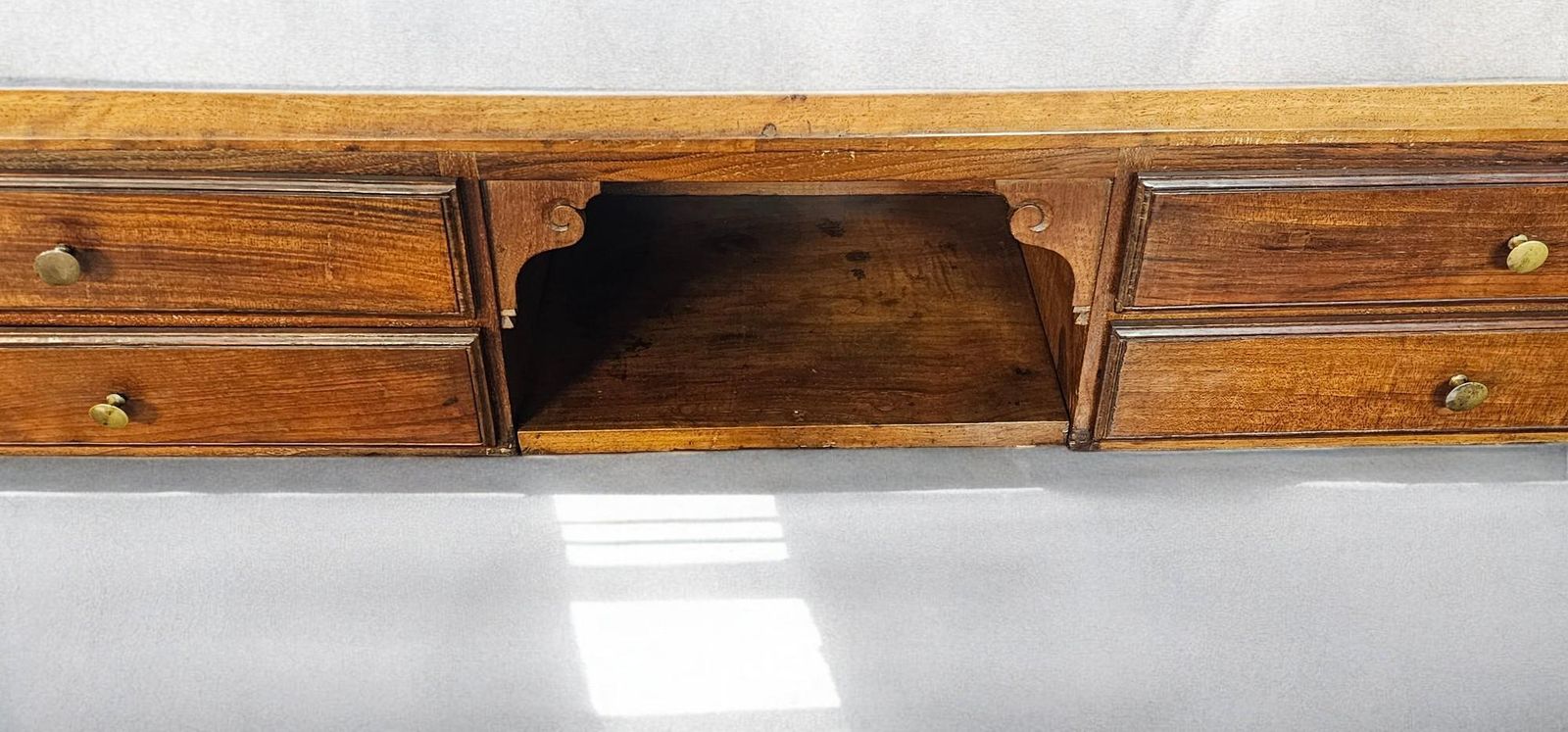 6774.0 Italian Flap Sideboard In Solid Walnut , Louis XVI Period, Parma 1760 photo