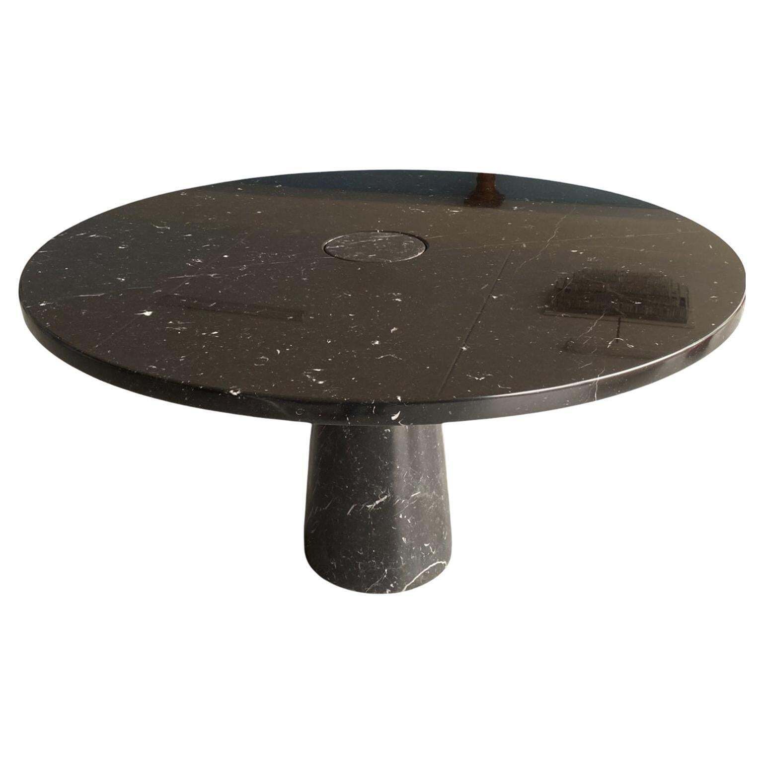 Marquina Marble Table Designed By Angelo Mangiarotti For Skipper, Eros Series photo furniture