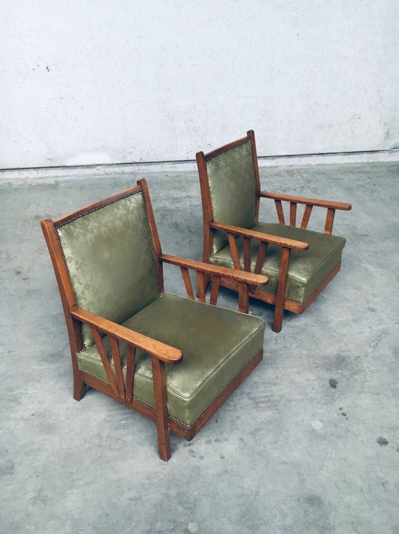 photo for sale Arts & Crafts Design Period Lounge Chair Set, Jaren 1930, België