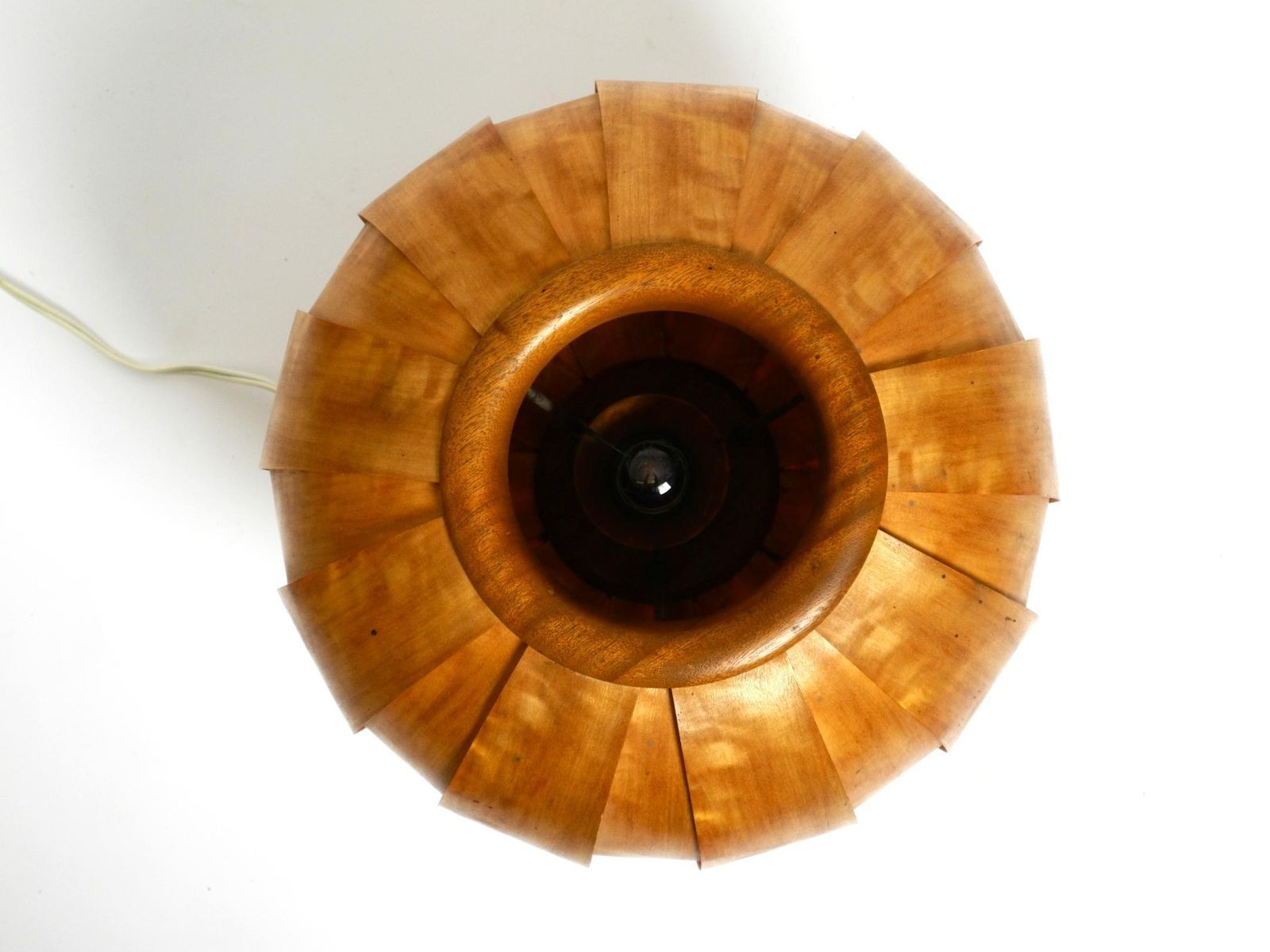Large 1960s Czech Wood Veneer Tripod Lamp By Stanislav Kučera For úluv photo 1699.0