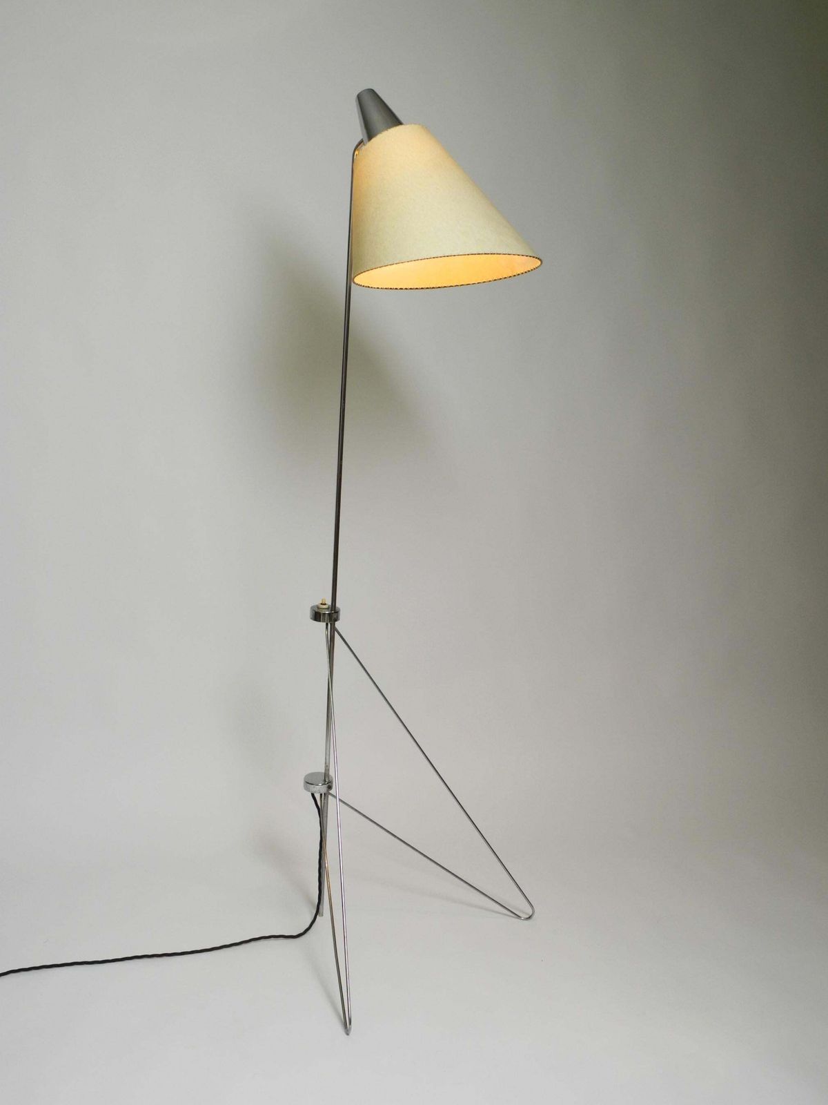 Beautiful Original 1960s Metal Chrome Floor Lamp By Josef Hurka For Napako Czech photo furniture