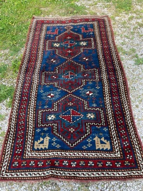 Antique Caucasian Kazak Rug, Early 20th Century