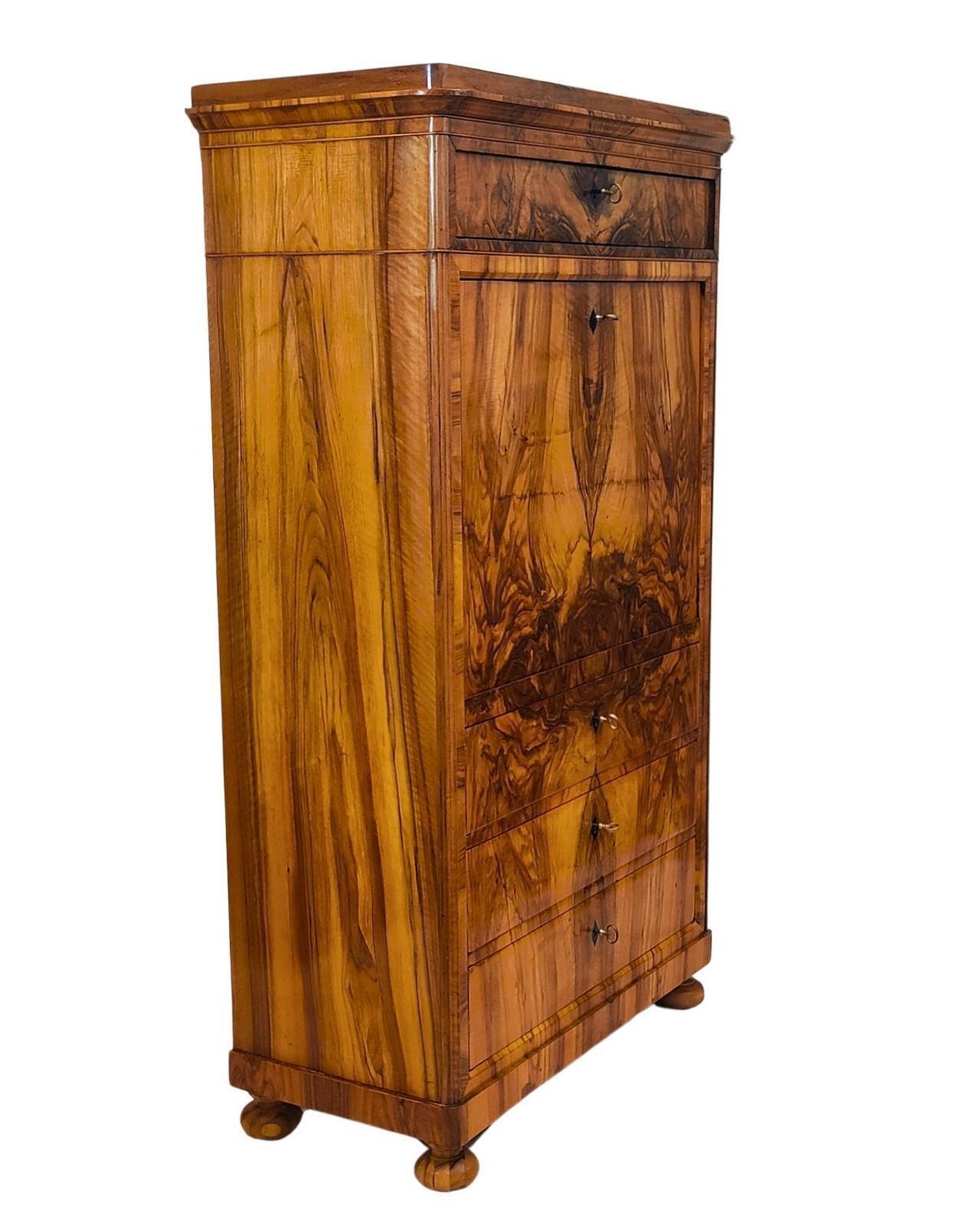 19th Century Biedermeier Walnut Secretaire photo Furniture