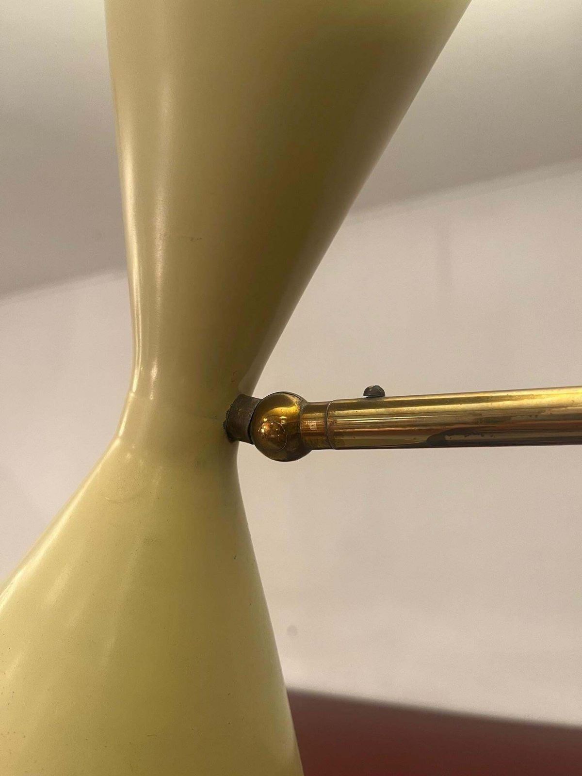Brass & Aluminum Adjustable Double Ceiling Lamp By Bag Turgi, Switzerland 1950s photo buy