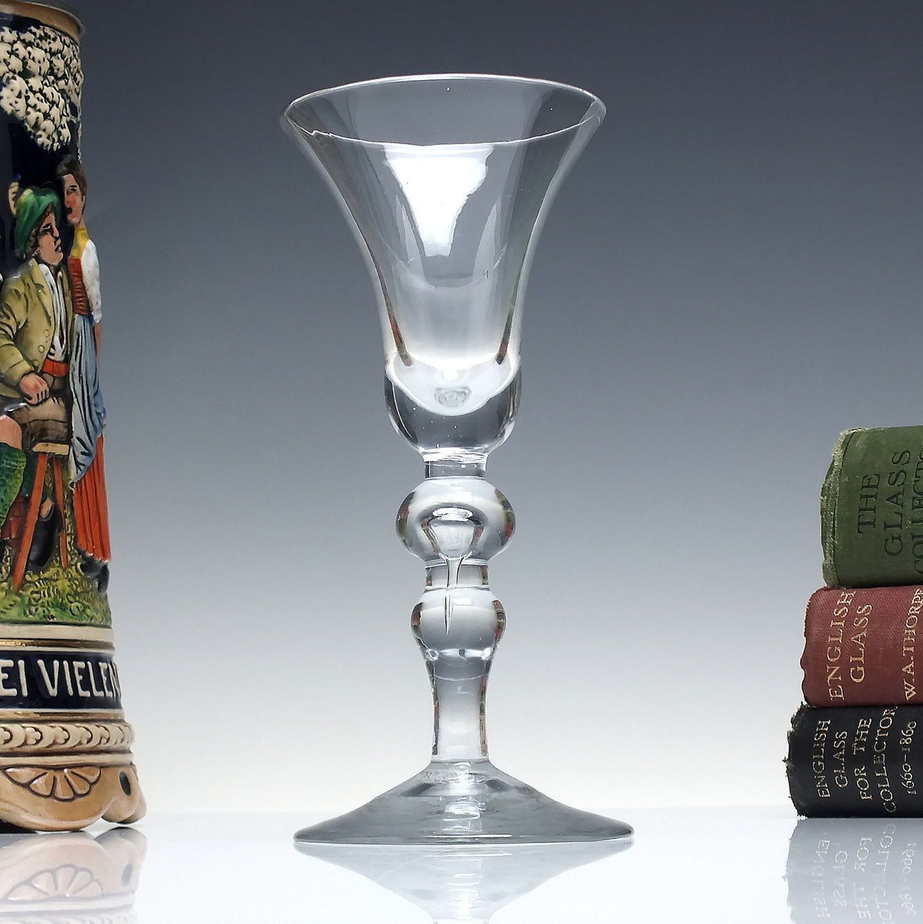 Georgian Baluster Wine Glass C1735
