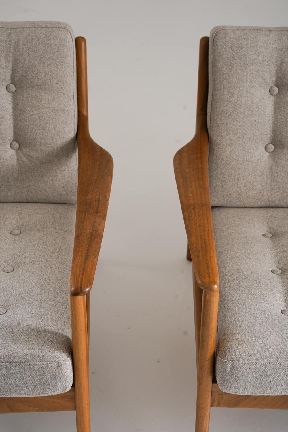photo for sale Scandinavian Midcentury Lounge Chairs Model "USA 75" By Bertil Fridhagen