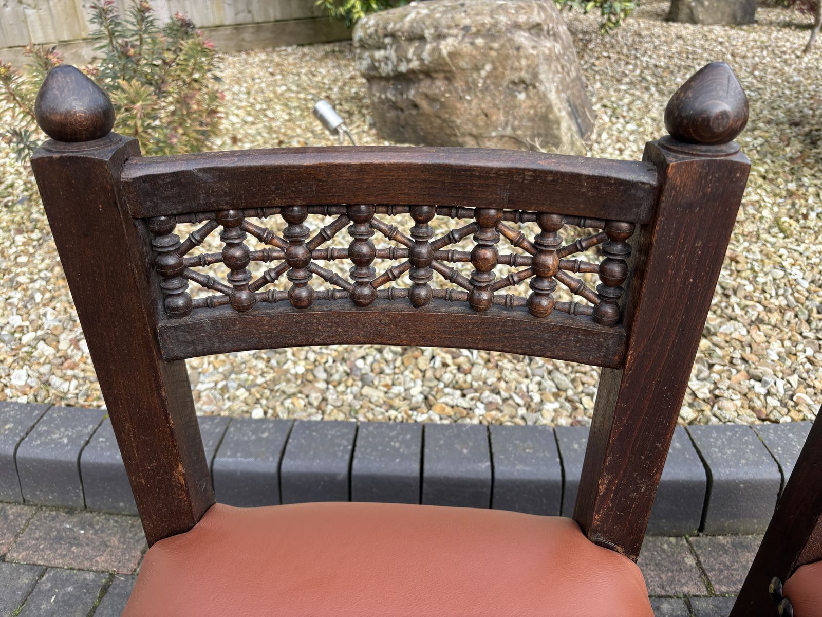 Pair Of Liberty Arts & Crafts Moorish Chairs C1890 photo 890.0