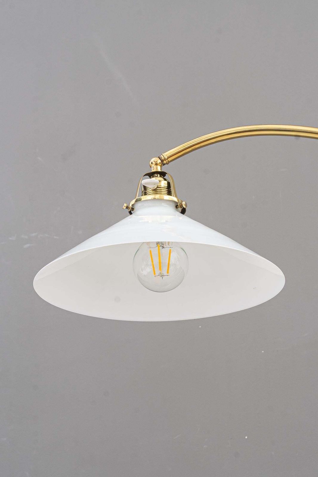 Sviweling And Hight Adjustable Art Deco Floor Lamp Vienna Around 1920s photo vintage