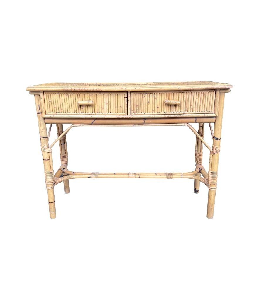 An Italian 1970s Bamboo Dressing Table By Vivai Del Sud photo vinterior
