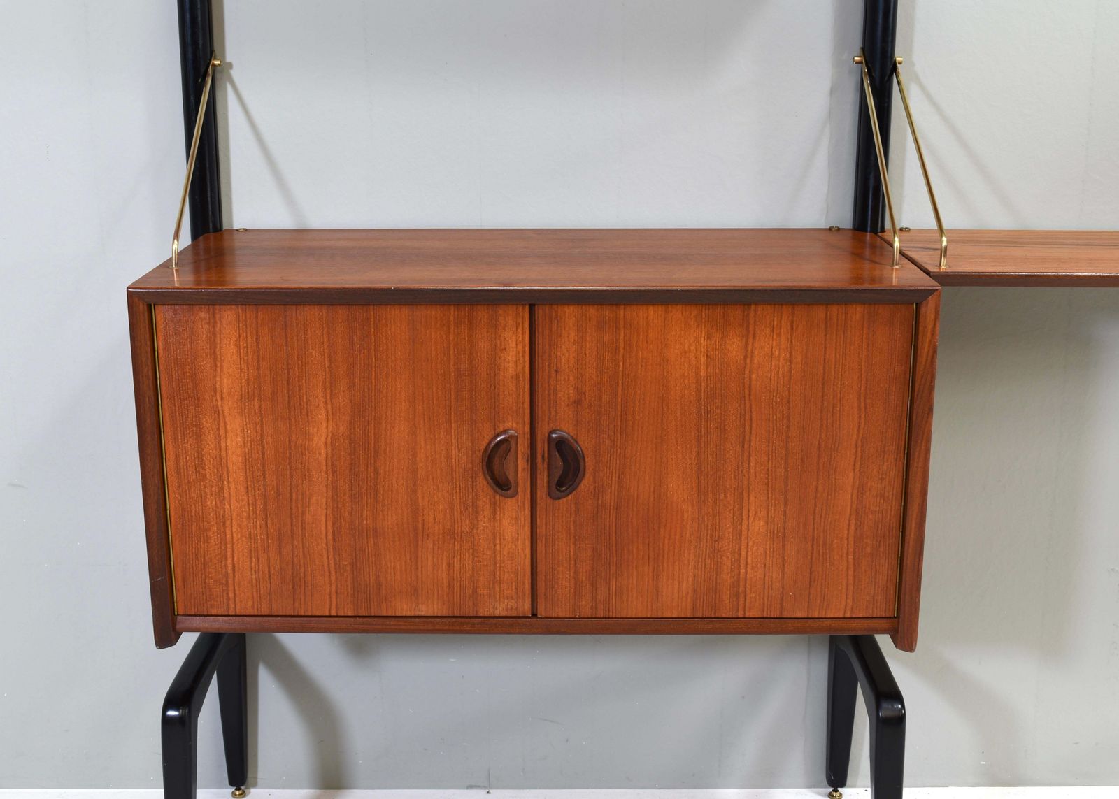 photo buy Louis Van Teeffelen Wall Unit In Teak And Brass By Webe, Netherlands, Circa 1950