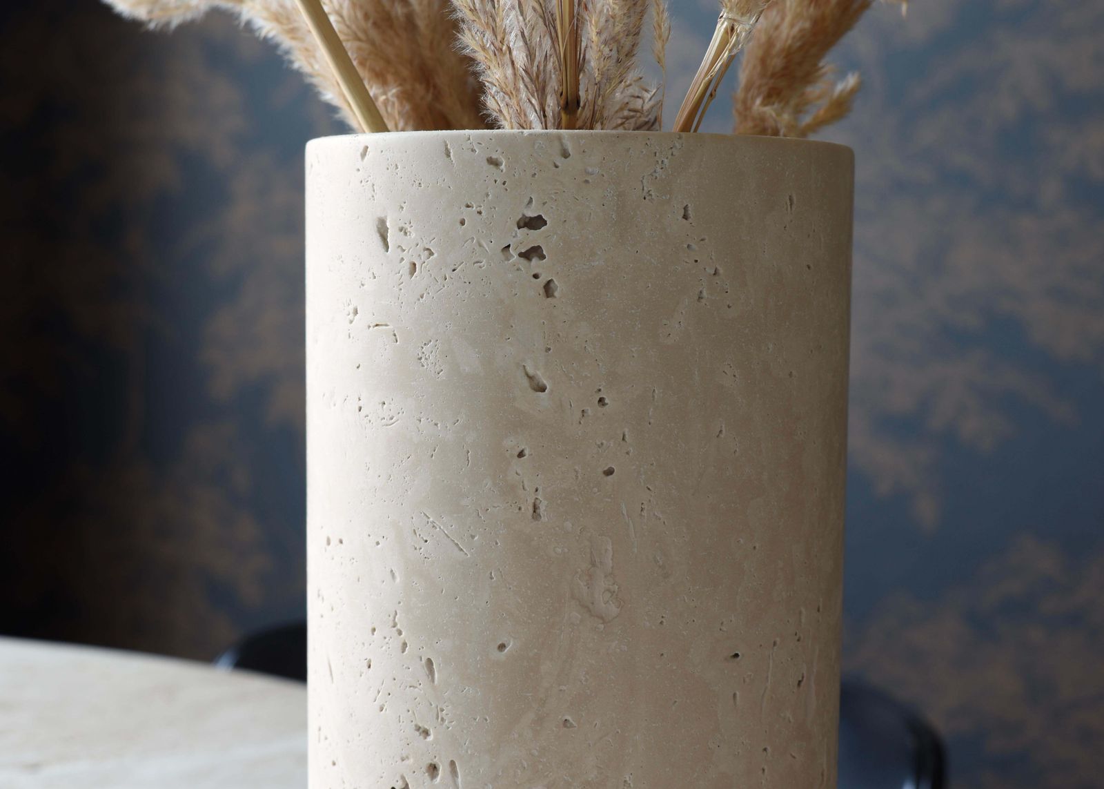 photo for sale Travertine Vase / Wine Cooler And Plate In The Manor Of Up&Up And Raymor