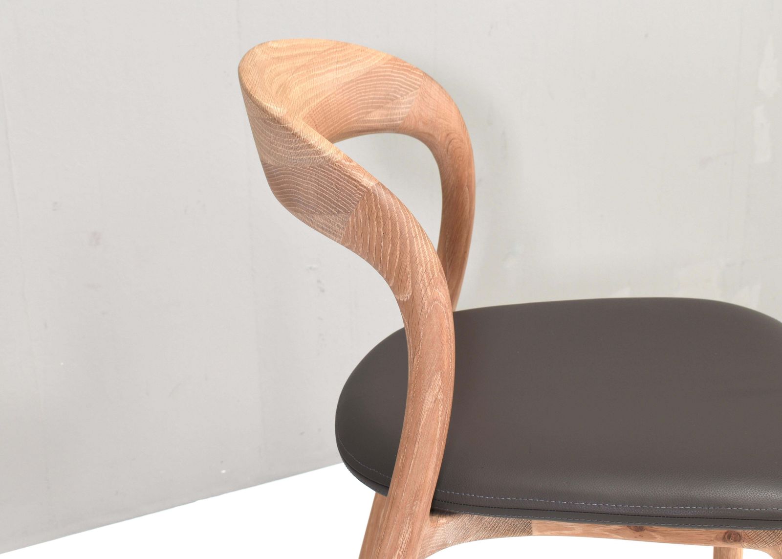 Artisan Neva Light Chair In Oak And Leather, Bosnia. photo vinterior