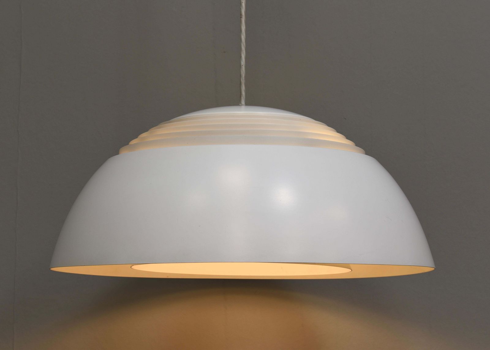 954.0 Aj Royal Pendant Lamp By Arne Jacobsen For Louis Poulsen, Denmark   1957 photo