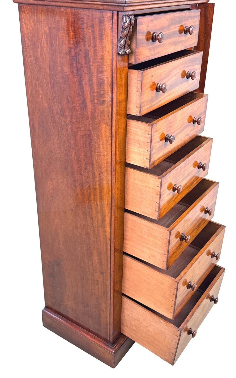 Regency Mahogany Wellington Chest Of Drawers (England, Circa 1835) photo furniture