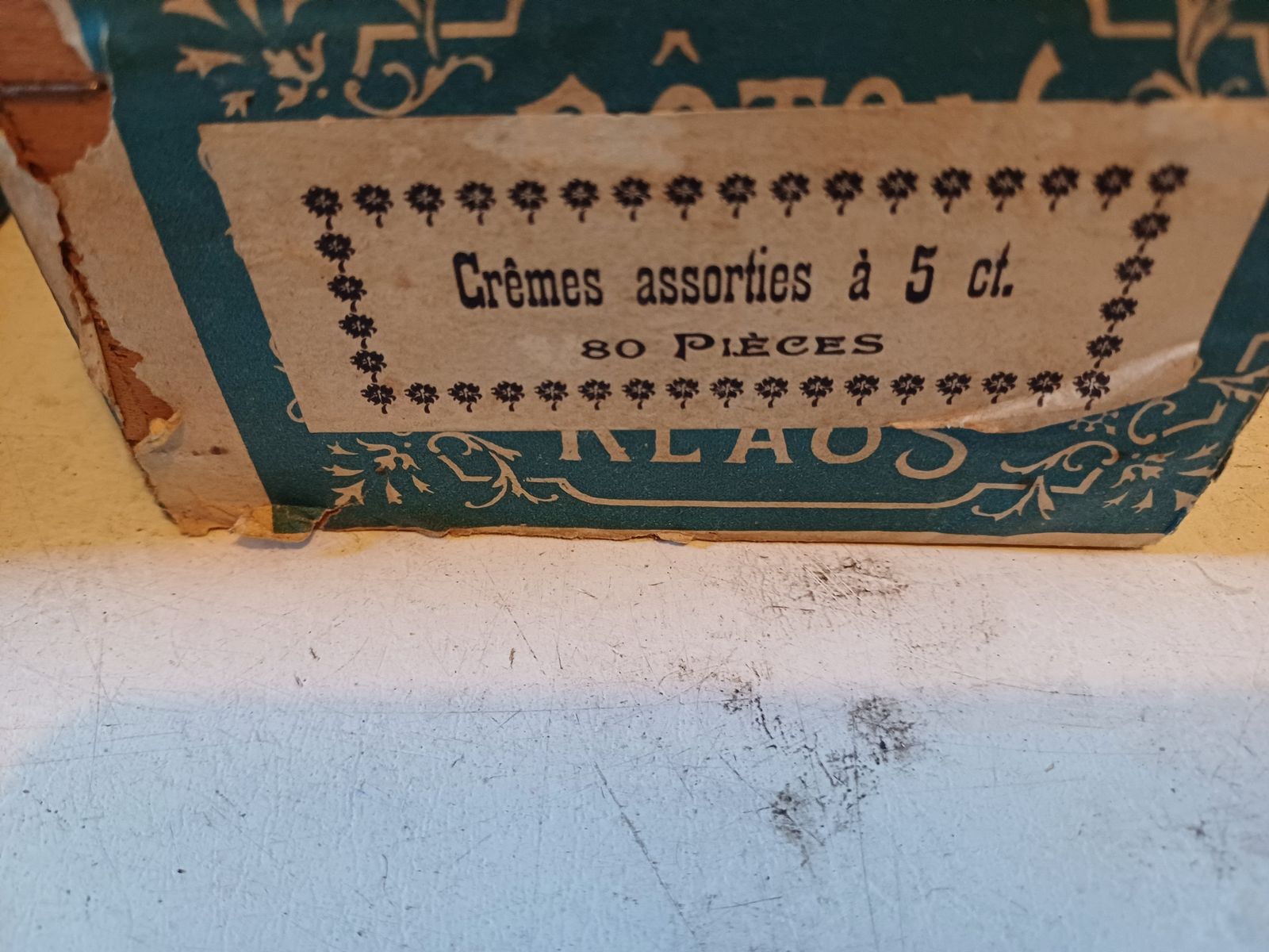 Pair Of Klaus Chocolate Advertising Boxes photo buy