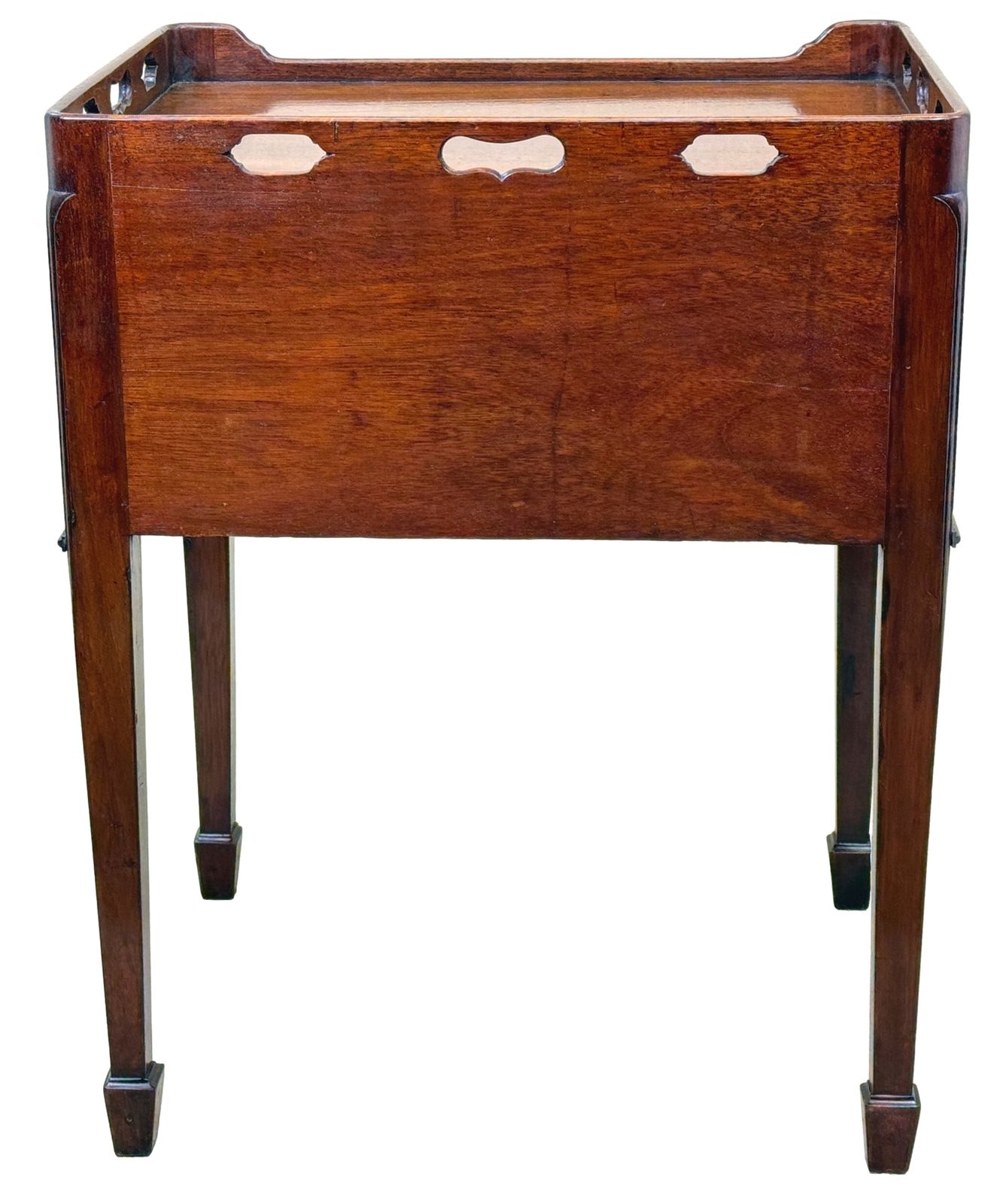 18th Century Georgian Mahogany Bedside Night Table (England, Circa 1770) photo for sale