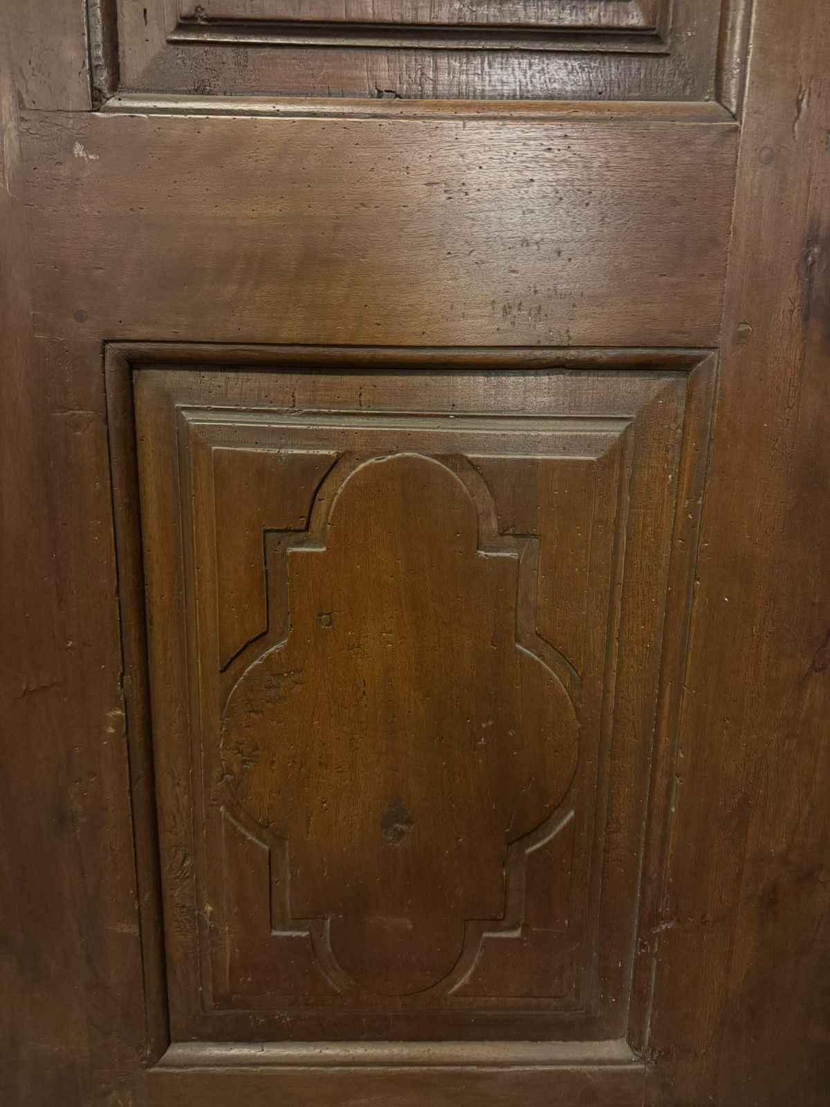 Single Leaf Interior Door, With Carved Walnut Panels, Italy photo 2752.0