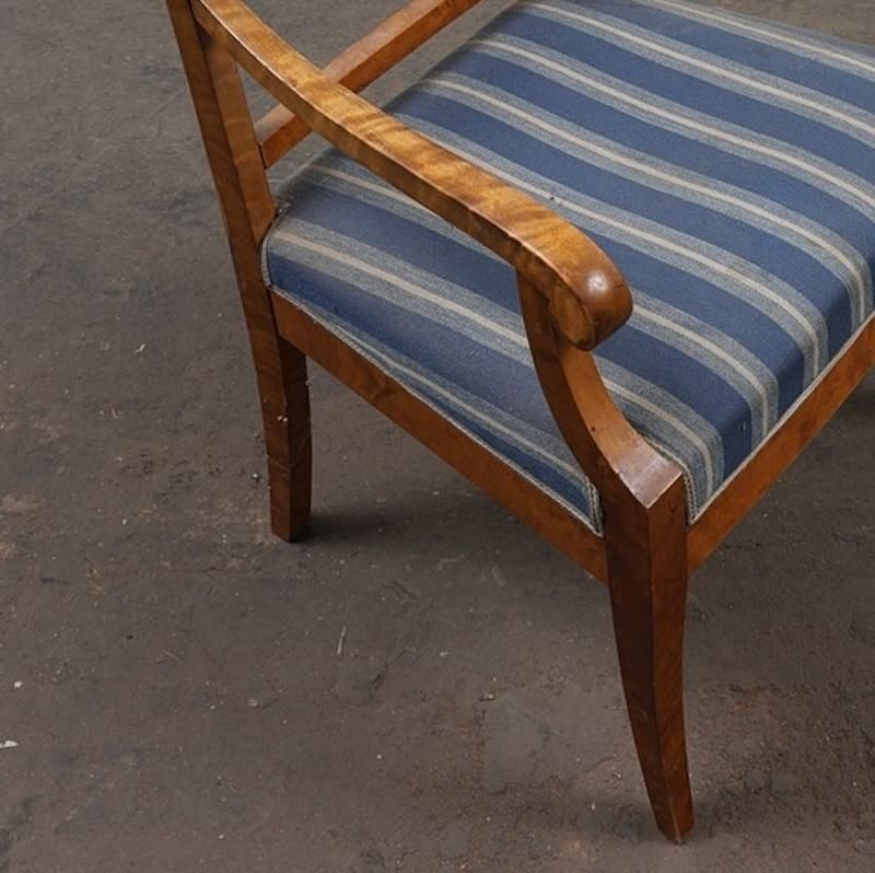 Biedermeier Carver Chairs Swedish Late 1800s Antique Quilted Golden Birch Pair Z photo furniture