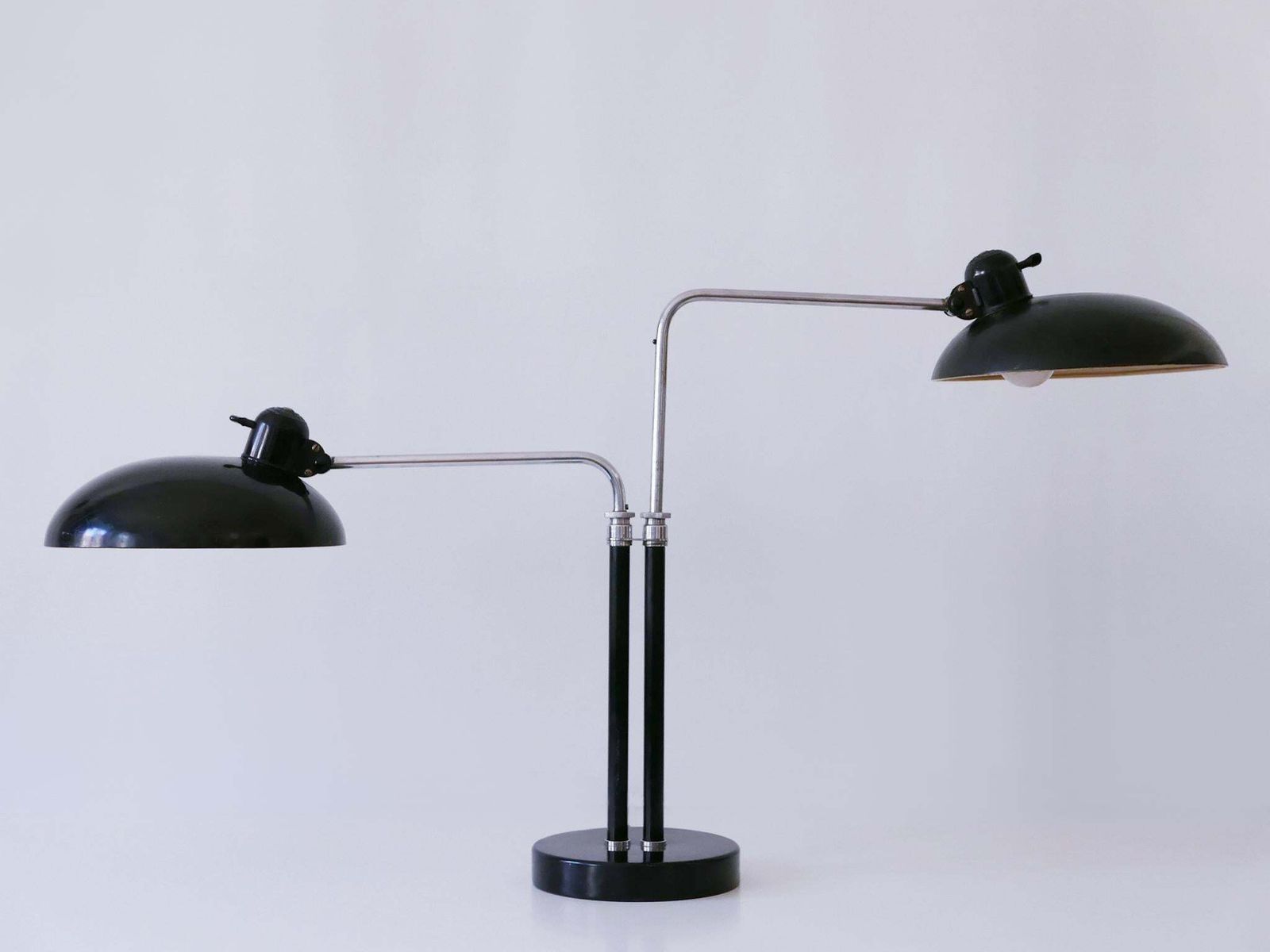 Rare Christian Dell Two Armed Bauhaus Desk Light 6660 For Kaiser Idell 1930s photo vintage