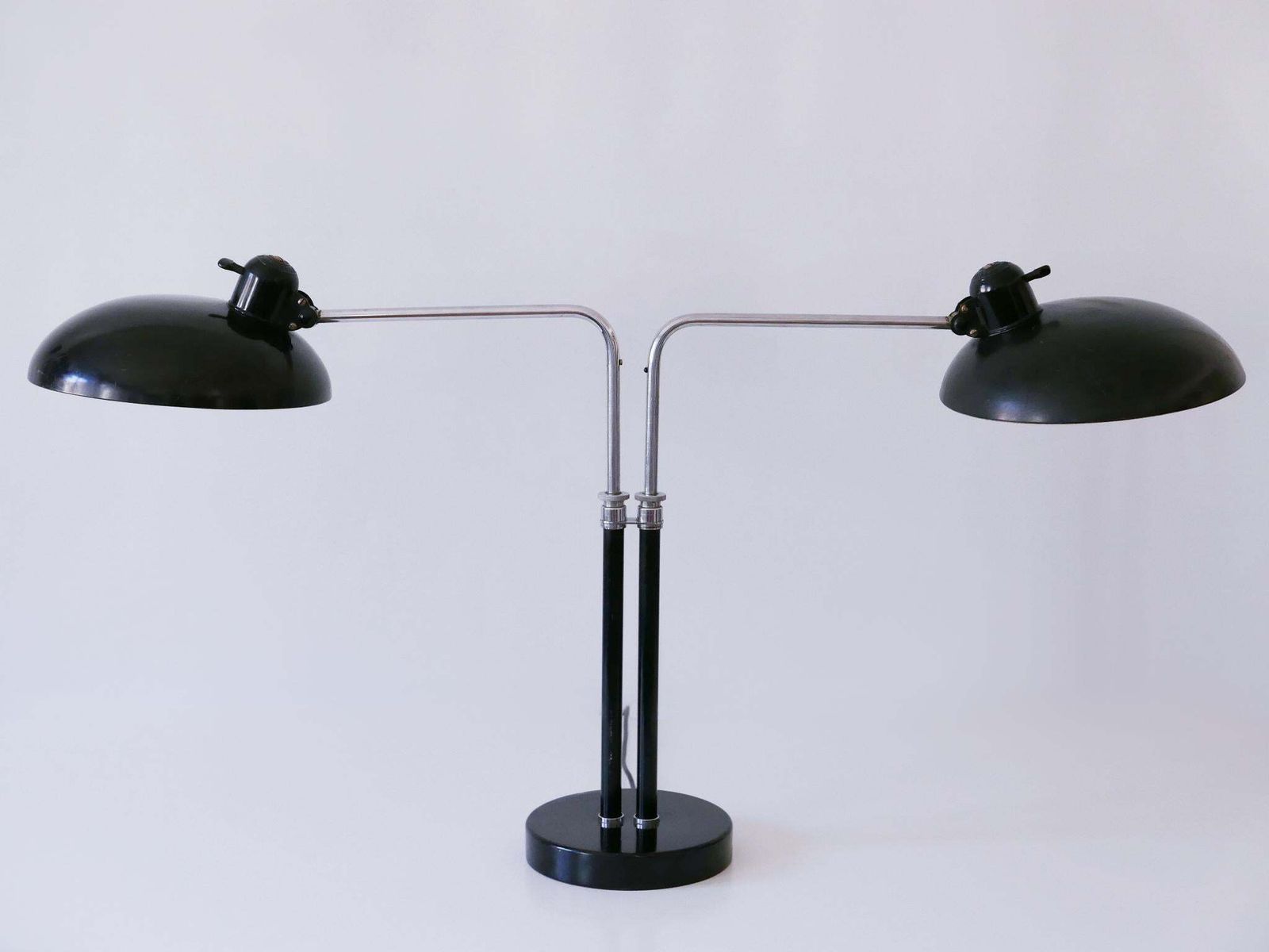 8589.0 Rare Christian Dell Two Armed Bauhaus Desk Light 6660 For Kaiser Idell 1930s photo