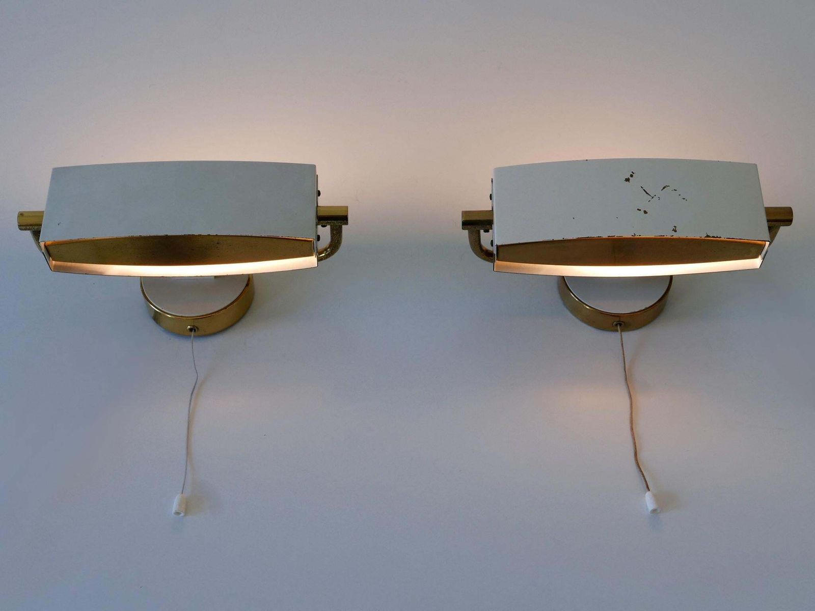 Set Of Two Mid Century Wall Lights Or Sconces By Paul Neuhaus Germany 1950s photo Lighting