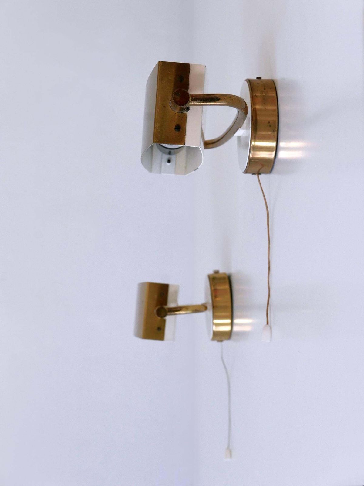 photo for sale Set Of Two Mid Century Wall Lights Or Sconces By Paul Neuhaus Germany 1950s