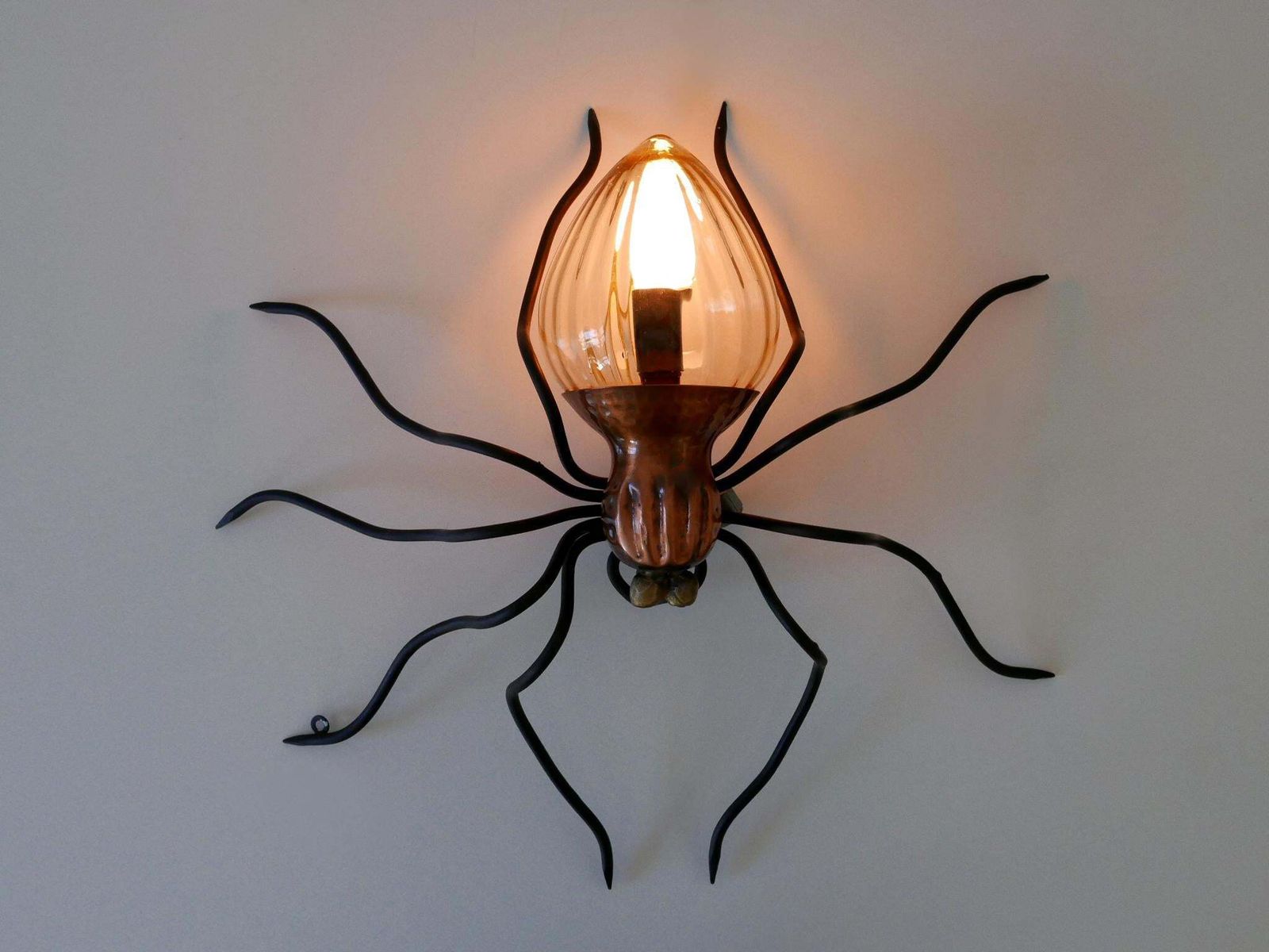 Lighting Amazing Mid Century Modern Spider Wall Lamp Or Sconce By Rossini Italy 1960s photo