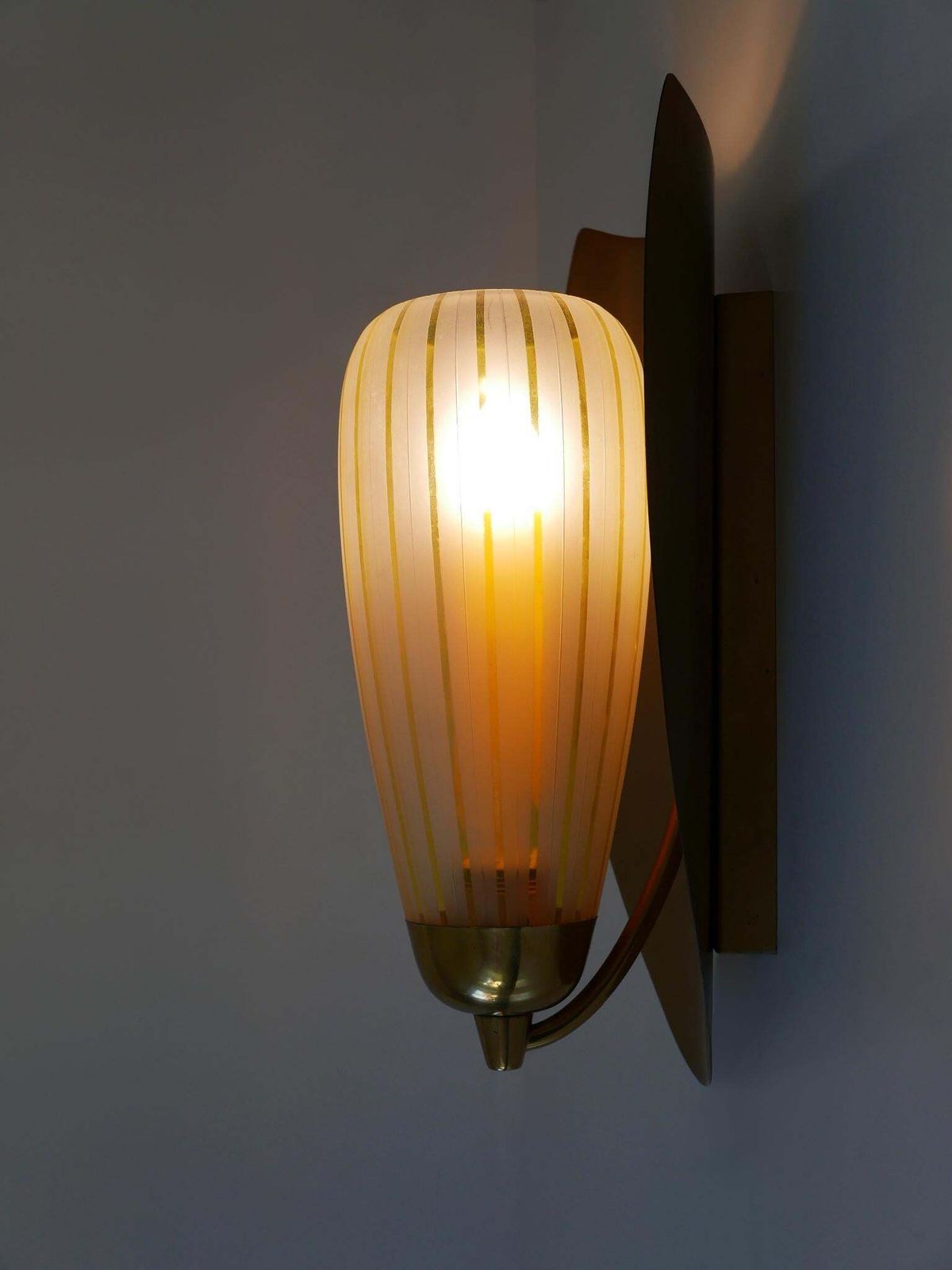 photo vintage Set Of Two Large Sconces By Wilhelm Wagenfeld For Peill & Putzler Germany 1950s