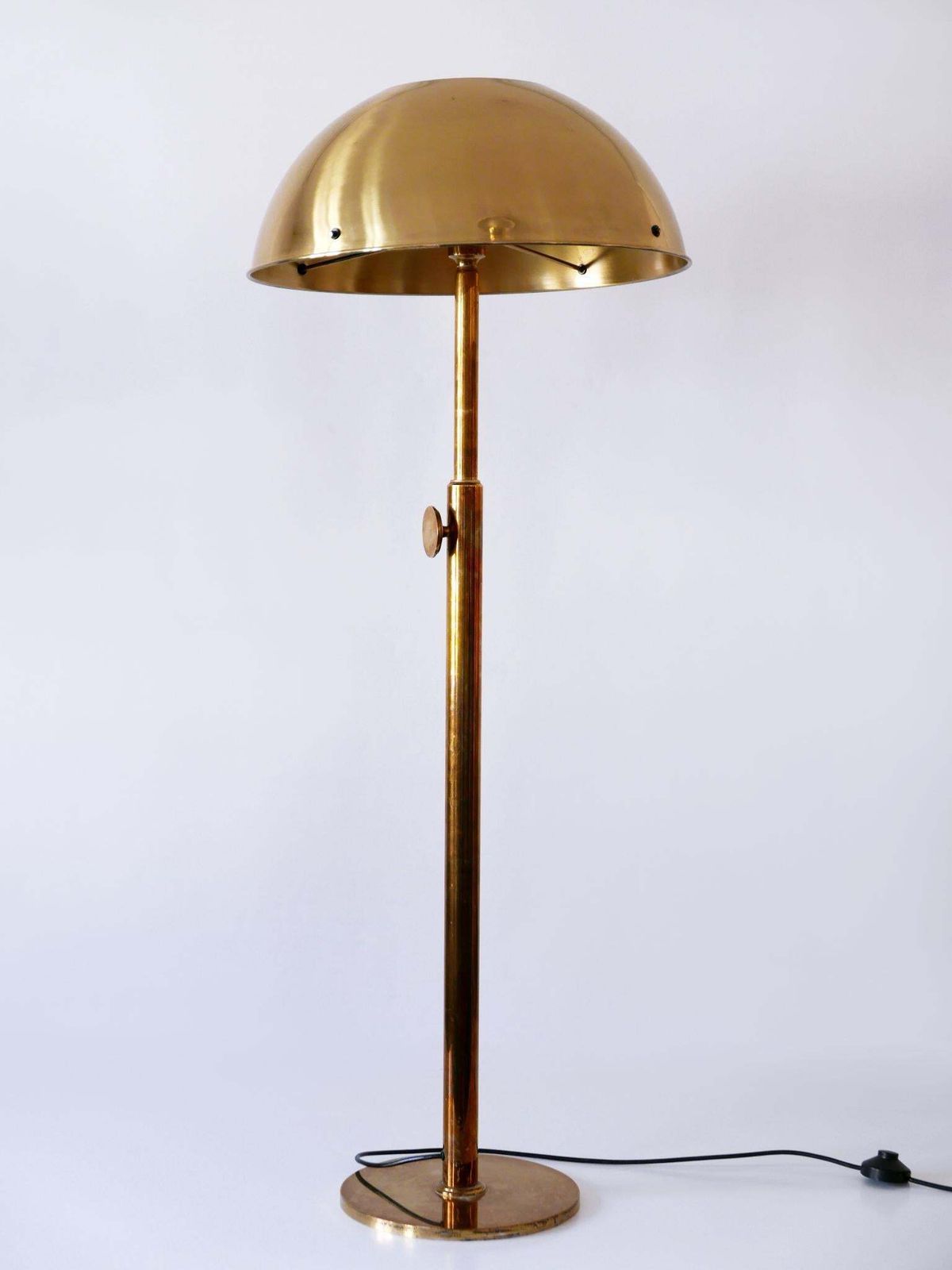 photo vintage Rare Telescopic Mid Century Modern Brass Floor Lamp By Florian Schulz 1970s