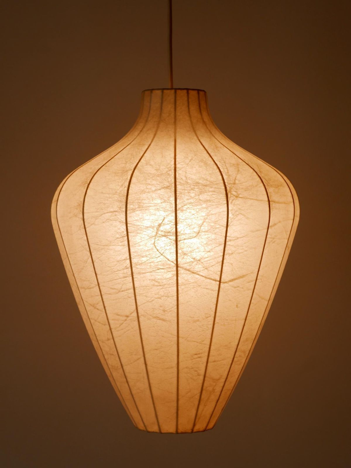 photo furniture Rare Mid Century Modern Cocoon Pendant Lamp Or Hanging Light By Goldkant 1960s