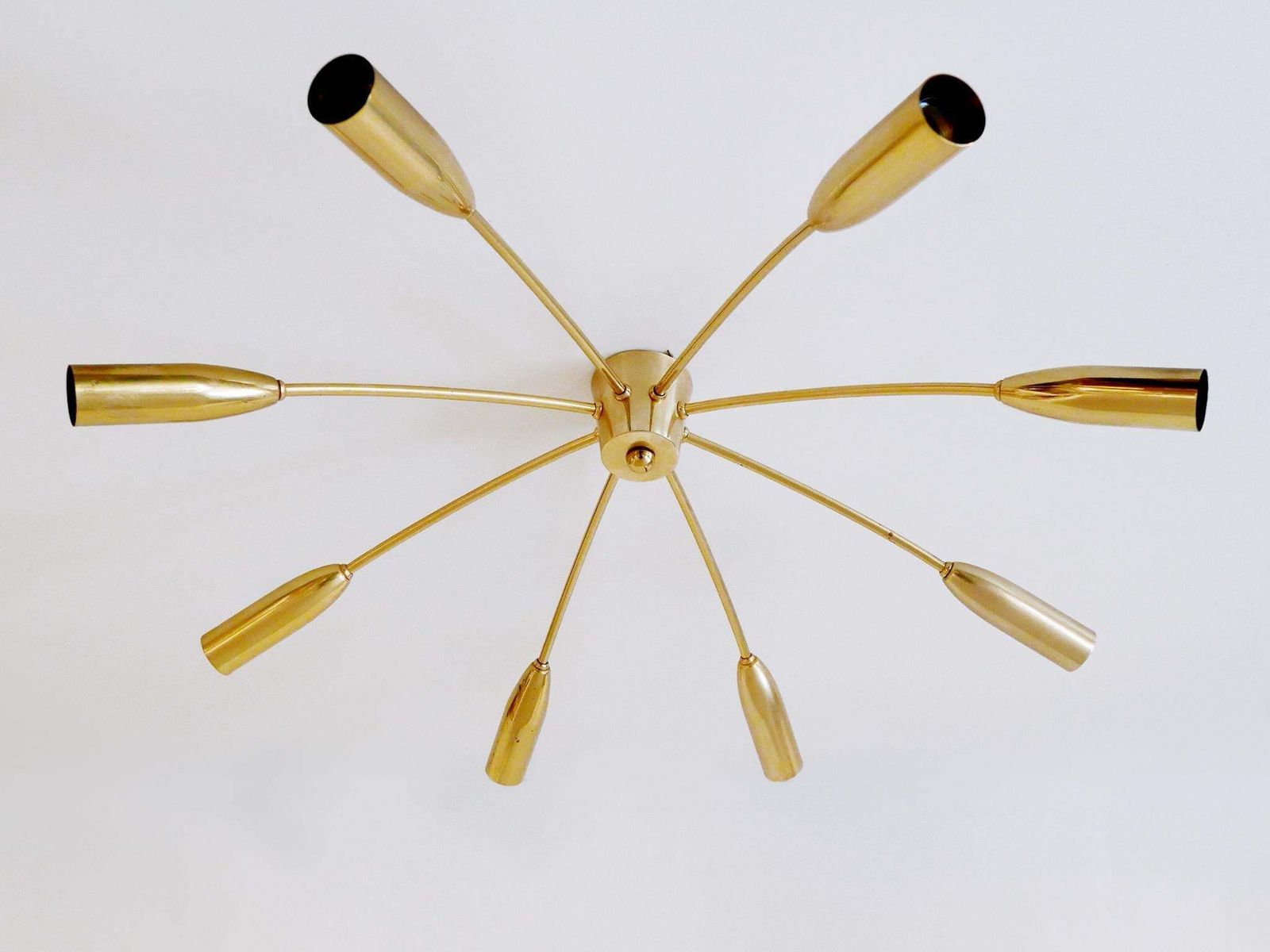 photo buy Large Eight Armed Mid Century Sputnik Chandelier Or Ceiling Light Germany 1970s