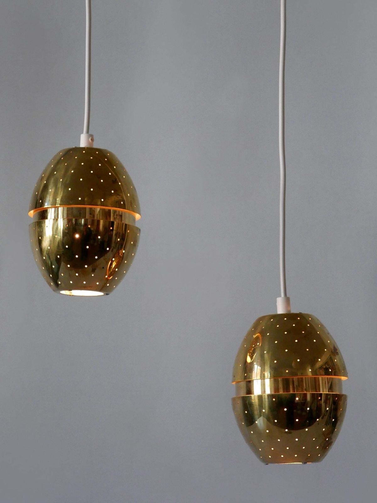 Set Of Two 'Egg' Pendant Lamps By Hans Agne Jakobsson For Ab Markaryd, Sweden photo furniture