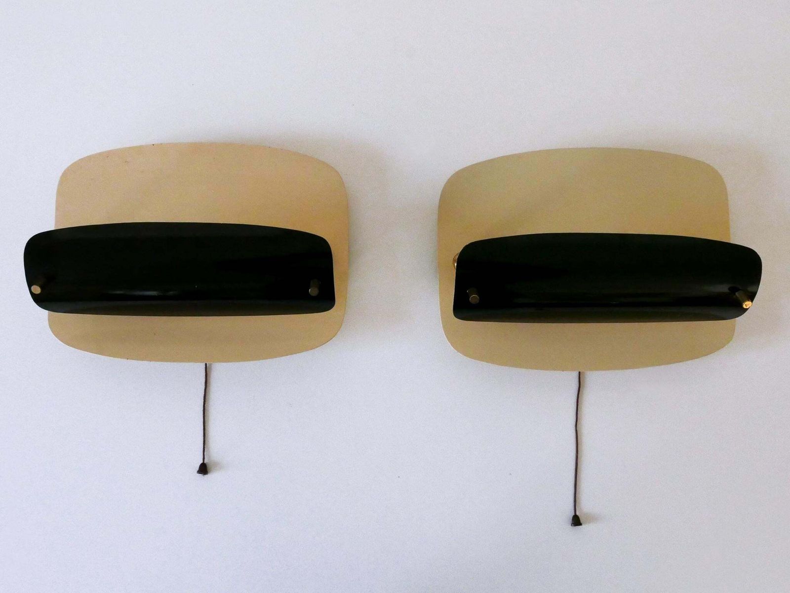 photo for sale Set Of Two Rare & Elegant Mid Century Modern Sconces Or Wall Lamps Germany 1960s