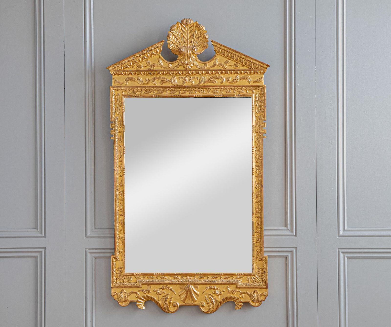 Georgian Style Giltwood Mirror Hand Carved In Solid Wood photo buy