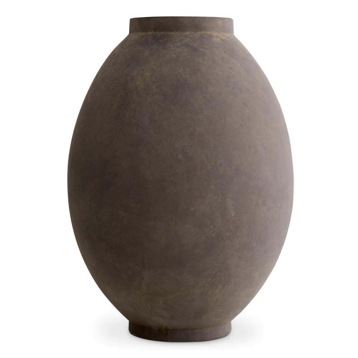 Pair Of Taupe Coloured Terracotta Vases, Jars. photo 1491.0