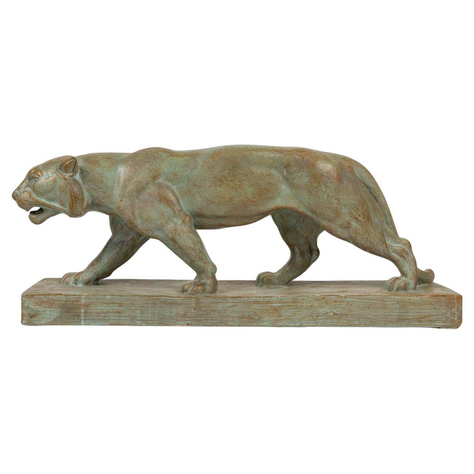 Terracotta Sculpture Of A Lioness, Signed Henri Bargas, 20th Century.