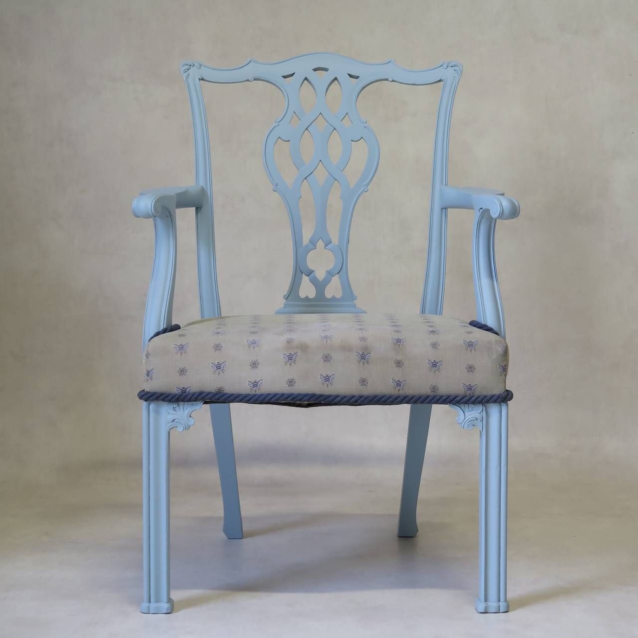 Set Of Six Chippendale Style Chairs And Two Carvers, France, Circa 1940s photo furniture